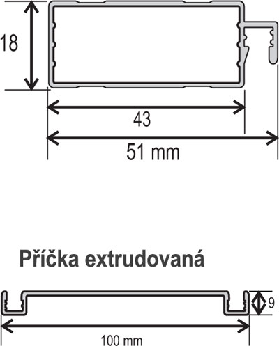 Síť dveřní - profil