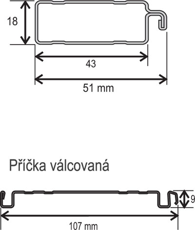 Síť dveřní - profil DV 50 x 20