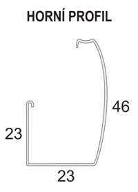 HORIZONTÁLNÍ ŽALUZIE ISOLINE PRIM - profil