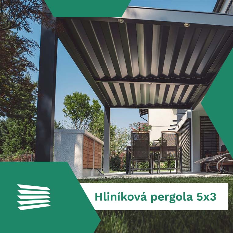 Hliníková pergola 5x3