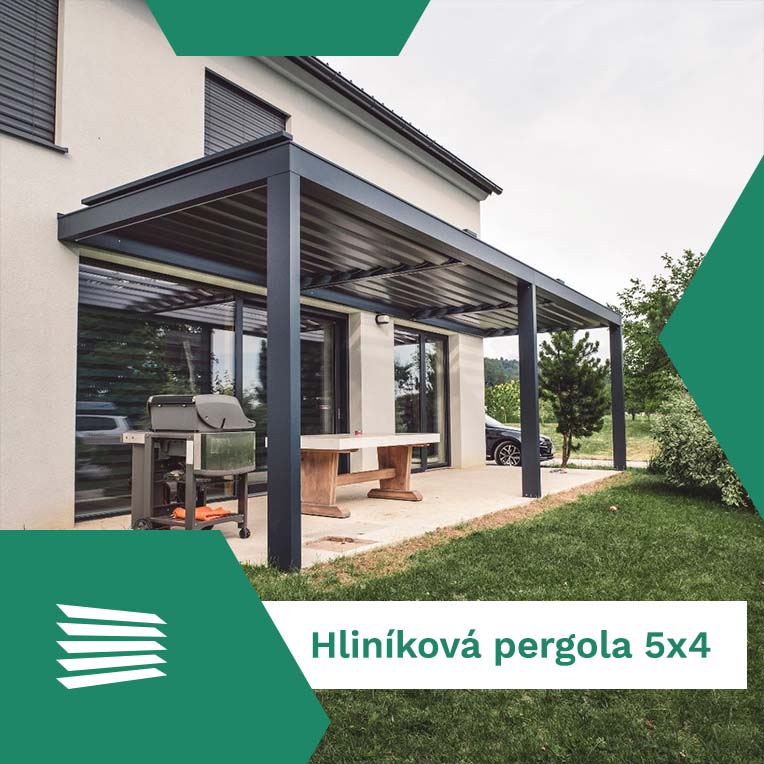 Hliníková pergola 5x4