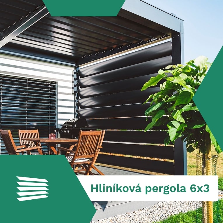 Hliníková pergola 6x3