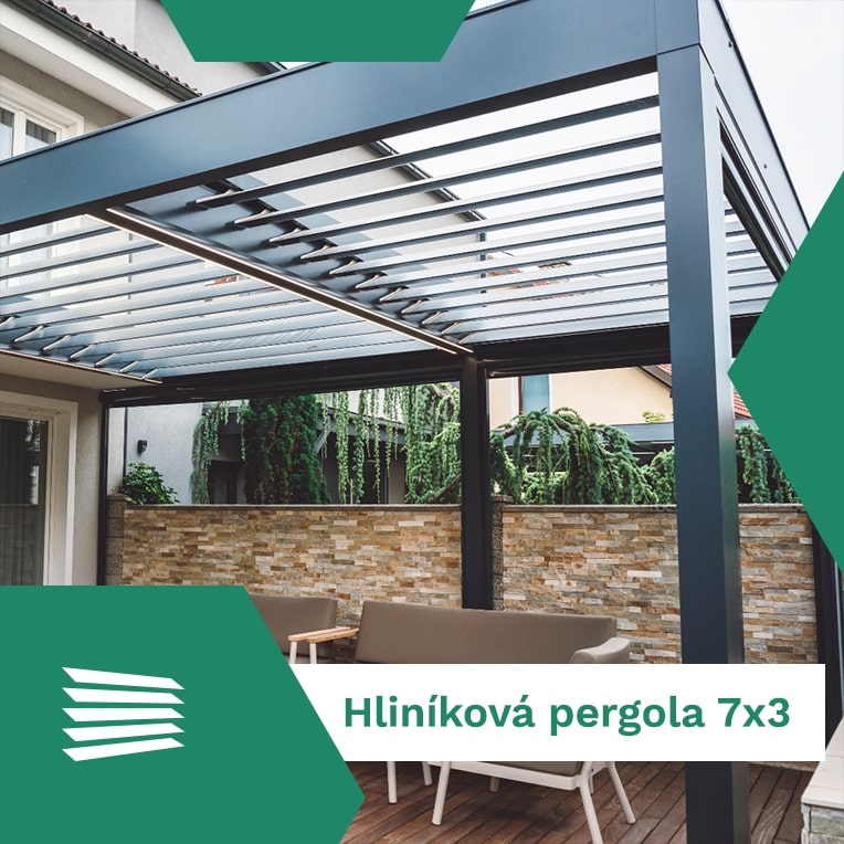 Hliníková pergola 7x3