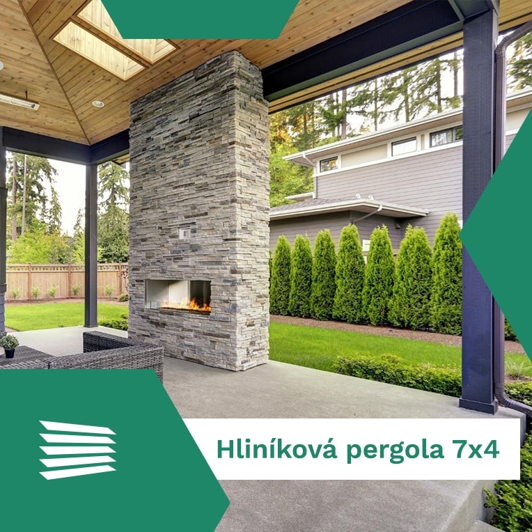 Hliníková pergola 7x4