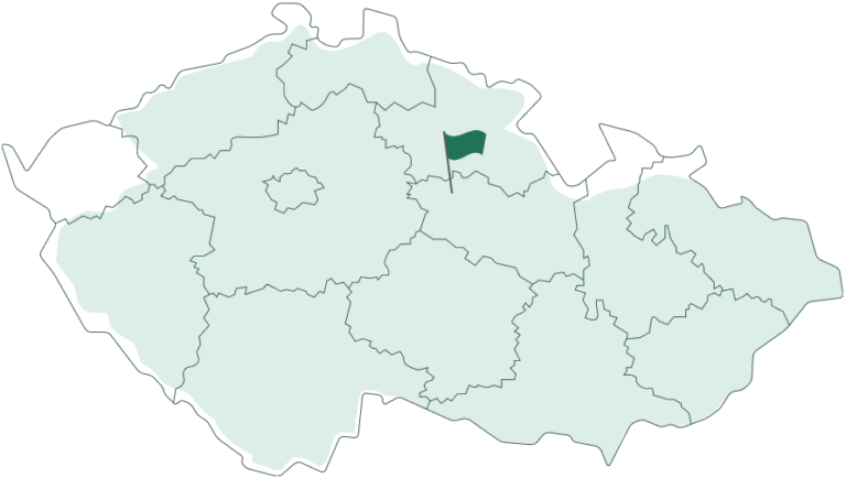 Mapa Pardubice