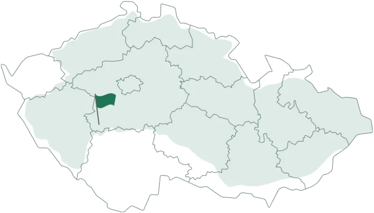 Pribram-mapa